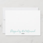 Carte de vacances Marlin Fishing (Dos)