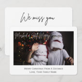 Carte de vacances Masquée et Joyeuse Photo (Devant / Derrière)