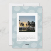 Carte de vacances Mele Kalikimaka moderne Blue Sea (Dos)