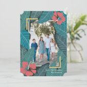 Carte de vacances Mele Kalikimaka Tropical Jungle (Debout devant)