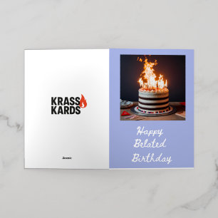 CARTE DE VACANCES MÉTALLISÉE 