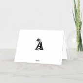 Carte De Vacances Métallisée Alien gris, la vérité est là (Verso)