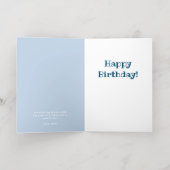 Carte De Vacances Métallisée Anniversaire de Noé's Ark (Couchage intérieur)