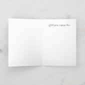 Carte De Vacances Métallisée Anniversaire élégant du papillon (Couchage intérieur)