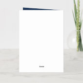 Carte De Vacances Métallisée Anniversaire Floral (Verso)