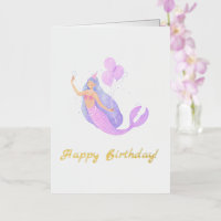 Anniversaire simple de sirène