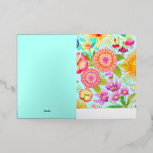 Carte De Vacances Métallisée Bonne fête de maman (Mise à l'extérieur)