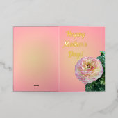 Carte De Vacances Métallisée Bonne fête des mères ! (Mise à l'extérieur)