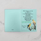 Carte De Vacances Métallisée cadeau de nouvelle année 2025 (Mise à l'extérieur)