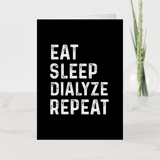 Carte De Vacances Métallisée Cadeaux De Dialyse Pour Les Patients Néphrologie D (Recto)