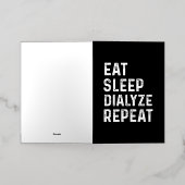 Carte De Vacances Métallisée Cadeaux De Dialyse Pour Les Patients Néphrologie D (Mise à l'extérieur)