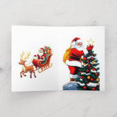 Carte De Vacances Métallisée Card – Holiday Cheer & Joy (Couchage intérieur)
