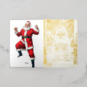 Carte De Vacances Métallisée Card – Holiday Cheer & Joy (Mise à l'extérieur)