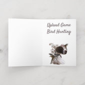 Carte De Vacances Métallisée Chasse aux oiseaux de jeu en altitude (Couchage intérieur)