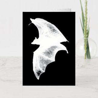 Carte De Vacances Métallisée Chauves-souris vampires gothiques