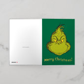 Carte De Vacances Métallisée Comment Grinch Stole Christmas Classic Grinch (Mise à l'extérieur)