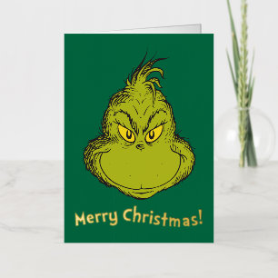 Carte De Vacances Métallisée Comment le Grinch a volé Noël Grinch Classique