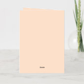 CARTE DE VACANCES MÉTALLISÉE CUSTOMISÉ JUSTE PARCE QUE GREETING CARD (Verso)