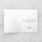 Carte De Vacances Métallisée Dumbbell Season's Strength & Success Grey & White (Couchage intérieur)