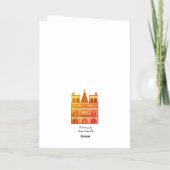 Carte De Vacances Métallisée Félicitations au baptême de fille (Verso)