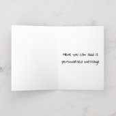 Carte De Vacances Métallisée Félicitations pour votre nouvelle petite fille (Couchage intérieur)