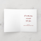 Carte De Vacances Métallisée Festive Holiday Laurel (Couchage intérieur)