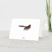 Carte De Vacances Métallisée Flower tropical orange paradise (Verso)