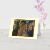 Carte De Vacances Métallisée Fra Angelico Fiche de voeux Annonciation (Orchidée)