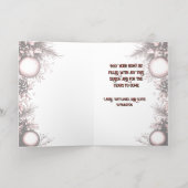 Carte De Vacances Métallisée From our family to yours Red (Couchage intérieur)