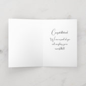 Carte De Vacances Métallisée Graduation Gold Foil (Couchage intérieur)