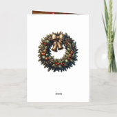 Carte De Vacances Métallisée Hot Apple Cider Christmas Greeting (Verso)