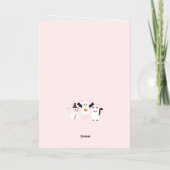 Carte De Vacances Métallisée Icône d'Halloween ou fantômes traités (Verso)