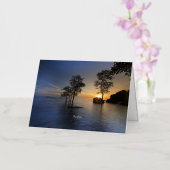 Carte De Vacances Métallisée Île de Phu Quoc, Vietnam (Orchidée)