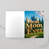 Carte De Vacances Métallisée Jardin du Palais enchanté (Mise à l'extérieur)