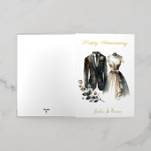 Carte De Vacances Métallisée Je Vais Anniversaire Pour Toujours (Mise à l'extérieur)