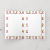 Carte De Vacances Métallisée Joyeux Cupcake d'anniversaire (Couchage intérieur)