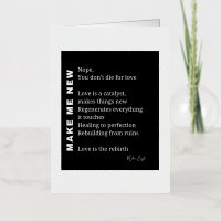 Make Me New Love Encouragement poème poésie