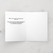 Carte De Vacances Métallisée Mémorial de prière funéraire (Couchage intérieur)