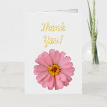 Merci! Fleur rose