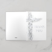 Carte De Vacances Métallisée Merci religieux (Mise à l'extérieur)