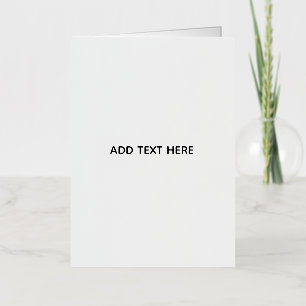 Carte De Vacances Métallisée Minimaliste Blanc Élégant pour Toutes les Occasion