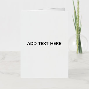 Carte De Vacances Métallisée Minimaliste Blanc Élégant pour Toutes les Occasion