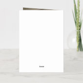 Carte De Vacances Métallisée Natasha Photo Monogramme Mariage moderne (Verso)