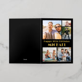 Carte De Vacances Métallisée N'IMPORTE QUELLE Année Joyeux Anniversaire 5 Photo (Mise à l'extérieur)