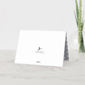 Carte De Vacances Métallisée Noël branché Wreath Photo de Noël Real (Verso)