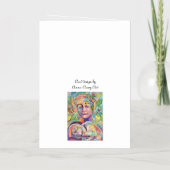 Carte De Vacances Métallisée Nouvelles félicitations pour bébé (Verso)