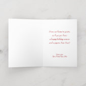 Carte De Vacances Métallisée Ornements festifs (Couchage intérieur)