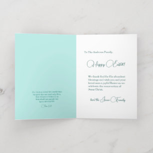 Carte De Vacances Métallisée Pâques