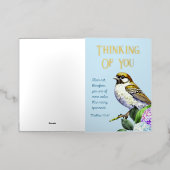 Carte De Vacances Métallisée Penser À Vous (Mise à l'extérieur)