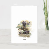 Carte De Vacances Métallisée Pointeurs germains (GSP) (Verso)